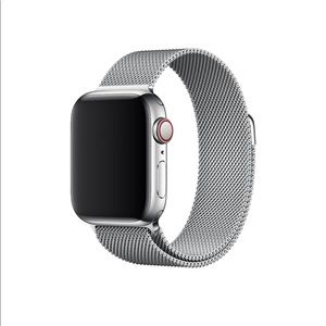 Authentic Apple Watch Milanese Silver Band 42-44mm